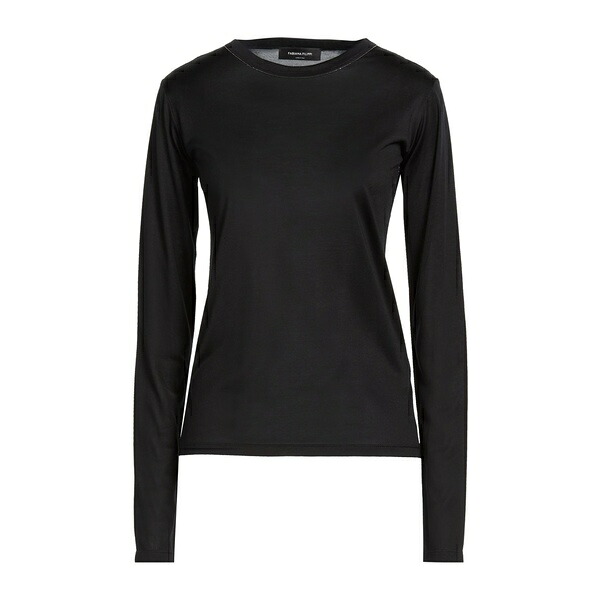 【貨物輸送無料】 ファビアナ フィリッピ レディース ティーシャツ トップス T-shirts Black