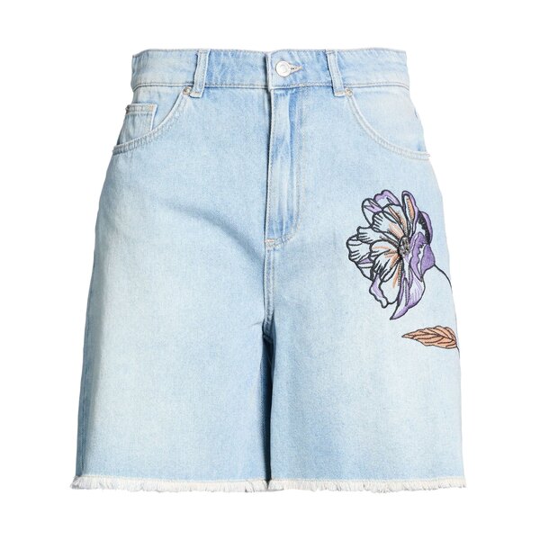 【送料無料】 ツインセット レディース デニムパンツ ボトムス Denim shorts Blue|asty