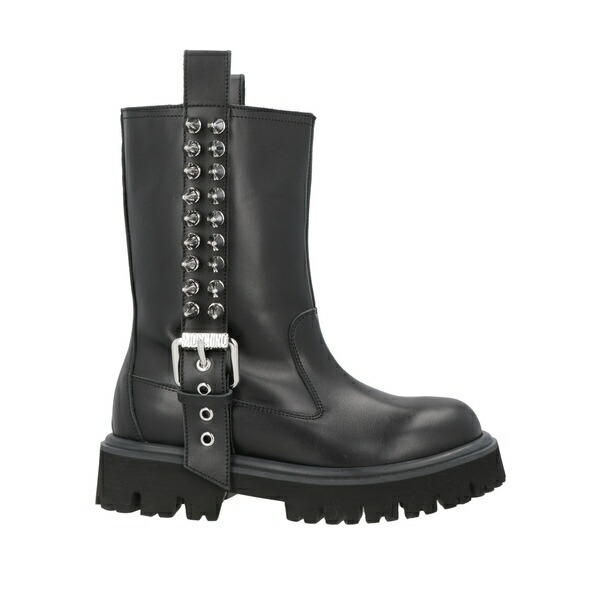 【貨物輸送無料】 モスキーノ レディース ブーツ シューズ Ankle boots Black