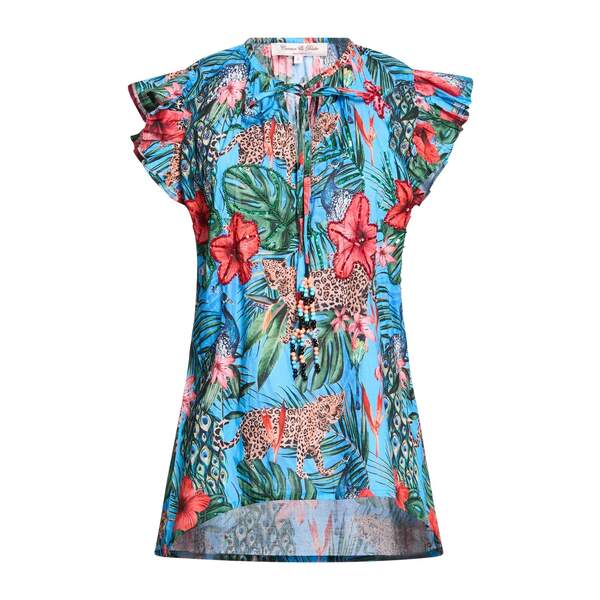 【送料無料】 コナー & ブレイク レディース Tシャツ トップス Tops Azure｜asty