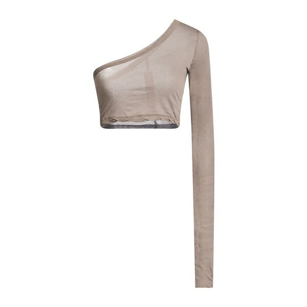 【送料無料】 リックオウエンス レディース Tシャツ トップス Tops Grey|asty