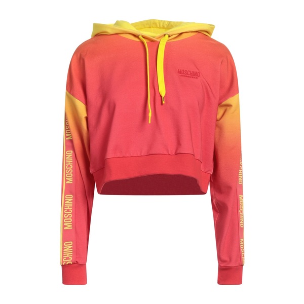 【送料無料】 モスキーノ レディース パーカー・スウェットシャツ アウター Sweatshirts Orange|asty