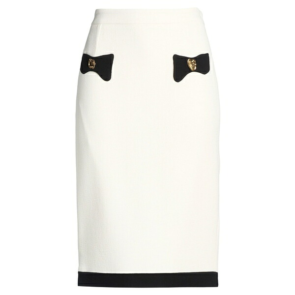 【貨物輸送無料】 モスキーノ レディース スコート ボトムス Midi skirts White
