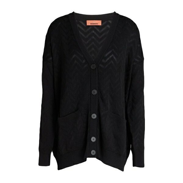 【貨物輸送無料】 ミッソーニ レディース ジレー アウター Cardigans Black