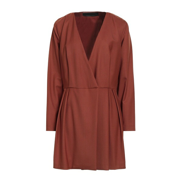 【貨物輸送無料】 フェデリカ・トシ レディース 衣装 トップス Mini dresses Brown