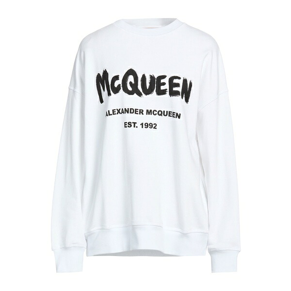【貨物輸送無料】 マックイーン レディース パーカー・スウェットシャツ アウター Sweatshirts White