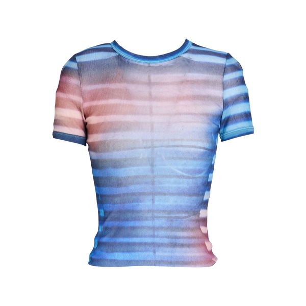 【貨物輸送無料】 ジャン極点 ゴルチエ レディース プルオーバー トップス T-shirts Blue