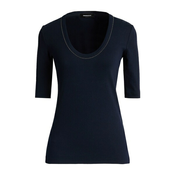 【送料無料】 ファビアナ フィリッピ レディース Tシャツ トップス T-shirts Blue｜asty