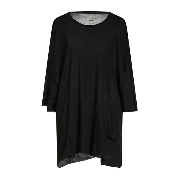 【貨物輸送無料】 リックオウエンス レディース プルオーバー トップス T-shirts Black
