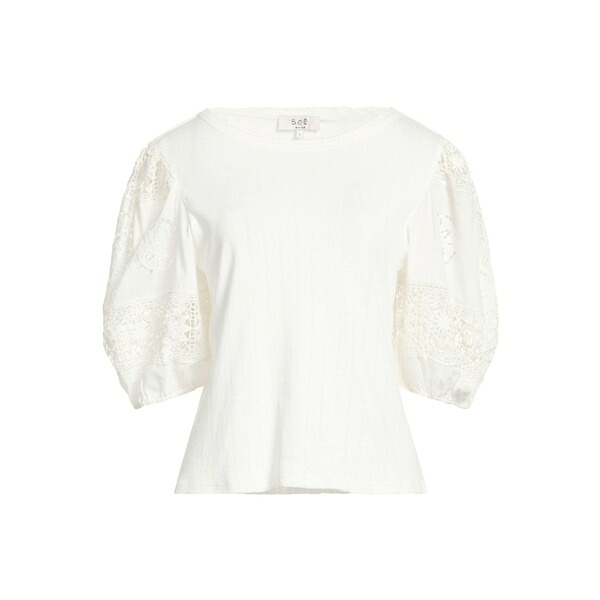 【貨物輸送無料】 シー レディース ティーシャツ トップス T-shirts White トップス-Tシャツ・カットソー