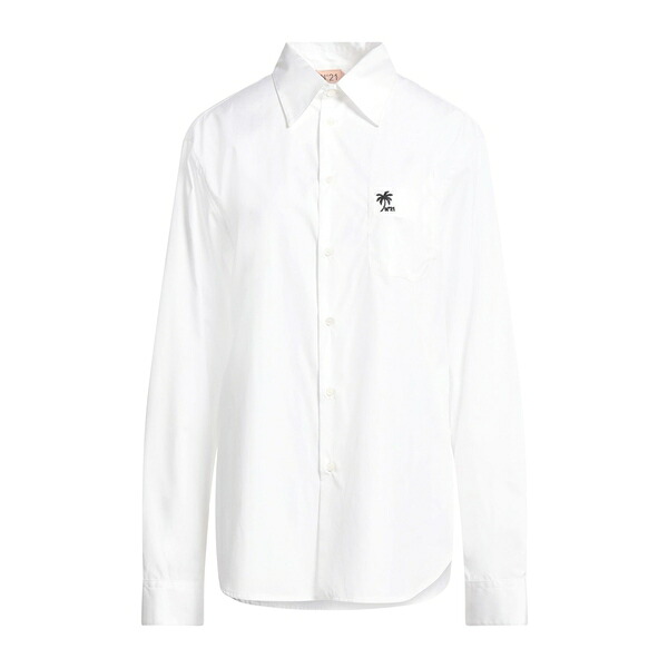【送料無料】 ヌメロ ヴェントゥーノ レディース シャツ トップス Shirts White|asty
