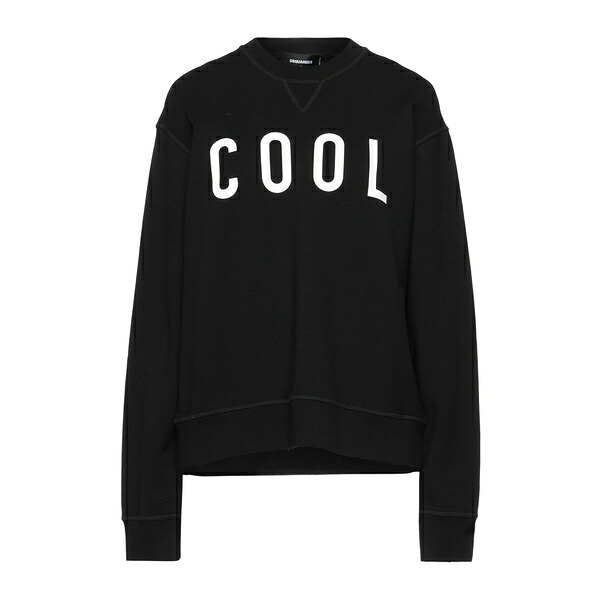 【送料無料】 ディースクエアード レディース パーカー・スウェットシャツ アウター Sweatshirts Black｜asty