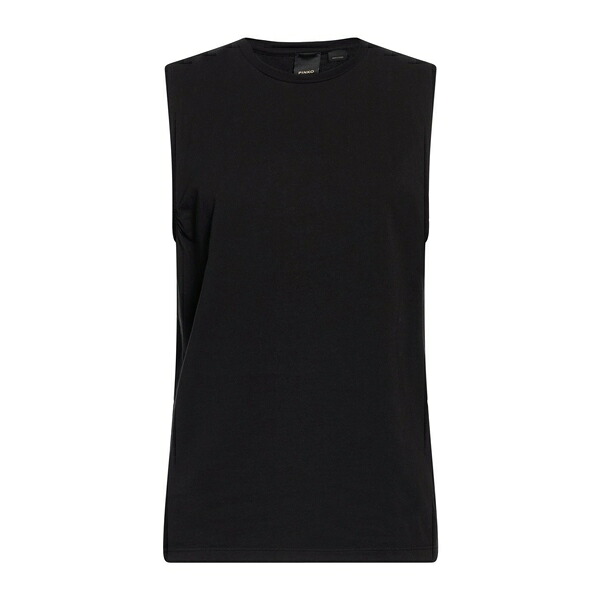 【貨物輸送無料】 ピンコ レディース プルオーバー トップス T-shirts Black