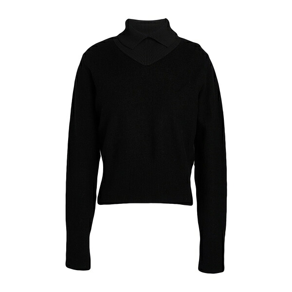【貨物輸送無料】 ジル・サンダー レディース 編み物\u0026プルオーバー アウター Turtlenecks Black