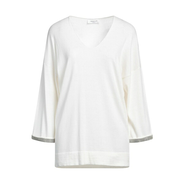 【貨物輸送無料】 ファビアナ フィリッピ レディース 編み物\u0026スウェーター アウター Sweaters White