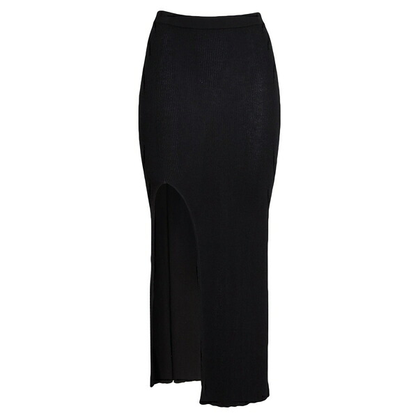 【貨物輸送無料】 リックオウエンス レディース スコート ボトムス Maxi skirts Black