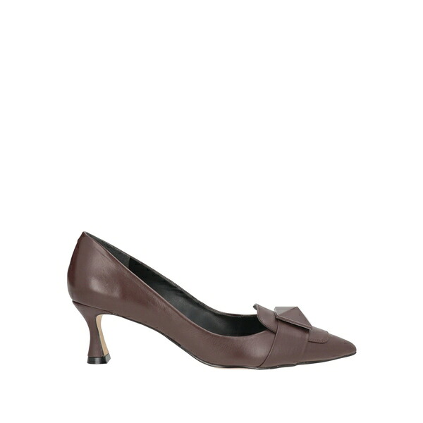 【貨物輸送無料】 仕損ない 特殊 レディース パンプス シューズ Pumps Brown