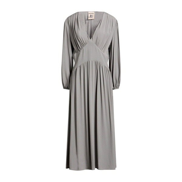 【貨物輸送無料】 セミクチュール レディース 衣装 トップス Midi dresses Grey