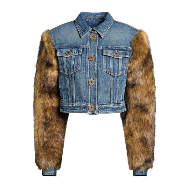 【貨物輸送無料】 バルマン レディース 上衣＆上衣 アウター Denim outerwear Blue