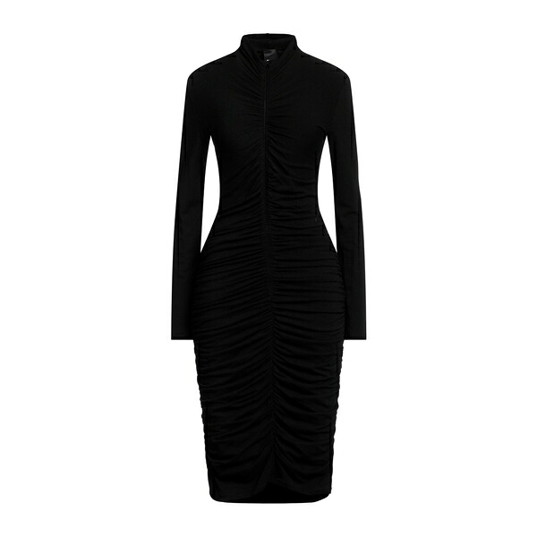 【送料無料】 ピンコ レディース ワンピース トップス Midi dresses Black｜asty