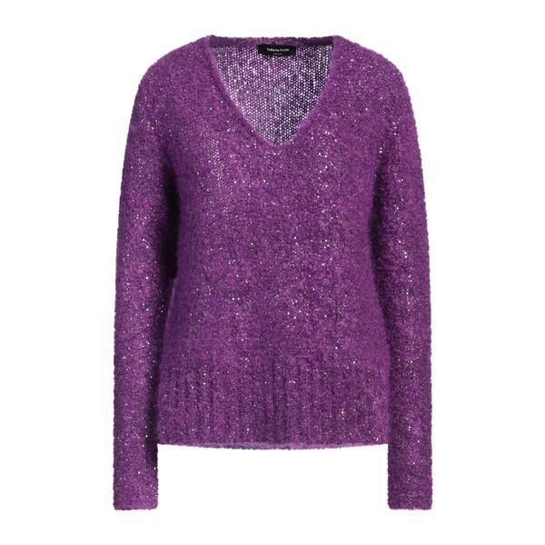 【貨物輸送無料】 ファビアナ フィリッピ レディース 編み物\u0026スウェーター アウター Sweaters Purple
