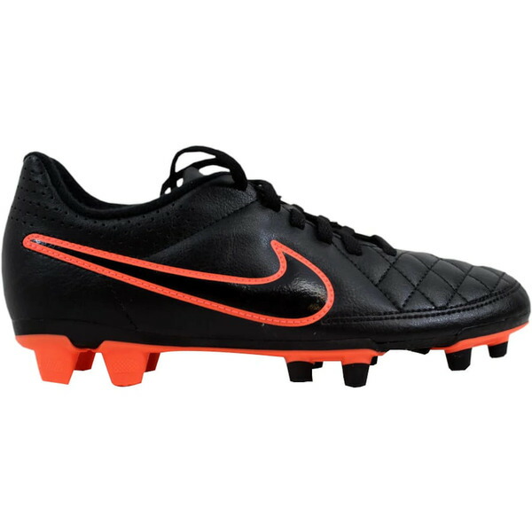 Nike ナイキ レディース スニーカー  【Nike Tiempo Rio II FG Black (Women)】  サイズ US_9.5(26.5cm) Black/Black-Action Red-Bright Mango