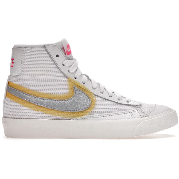 Nike ナイキ レディース スニーカー 【Nike Blazer Mid Vintage 77 Cotton Waffle White University Gold (Women's)】 サイズ US_7.5(24.5cm) White/University Gold/Summit White/Metallic Silver｜asty