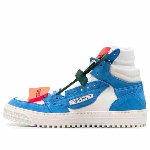 Off-White 象牙色 メンズ スニーカー  【Off-White Off-Court 3.0 High \u0027Blue White\u0027 OMIA065S22LEA0040140】  大いさ US_8(26.0珊) スニーカー-靴-メンズ靴