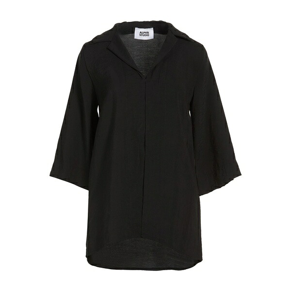 【送料無料】 アルファス テューディオ レディース シャツ トップス Shirts Black｜asty 57,800円