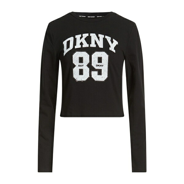 【送料無料】 ダナキャラン レディース Tシャツ トップス T-shirts Black|asty