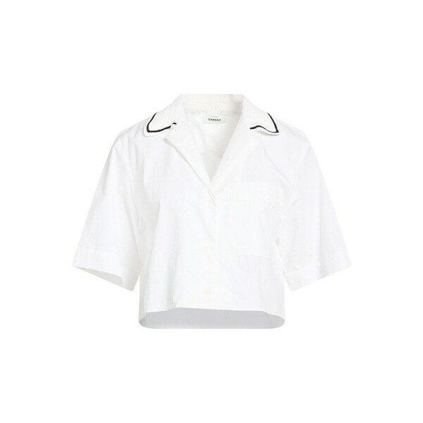 【送料無料】 サンドロ レディース シャツ トップス Shirts White｜asty 50,800円