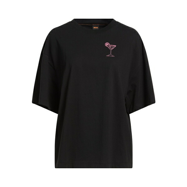 【貨物輸送無料】 主任者 レディース プルオーバー トップス T-shirts Black