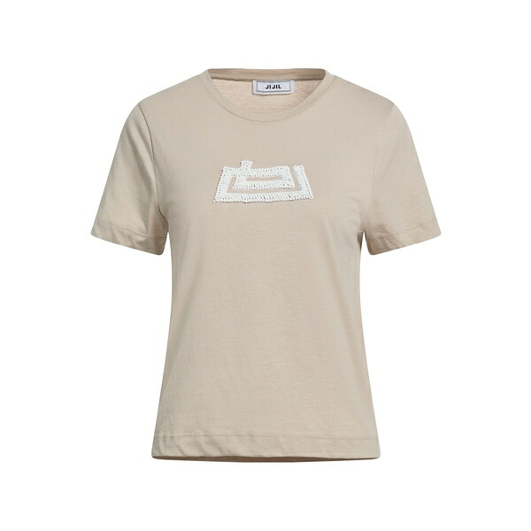 【送料無料】 ジジル レディース Tシャツ トップス T-shirts Beige｜asty