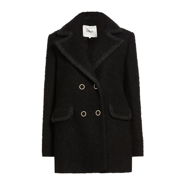 【貨物輸送無料】 バッシュ レディース 上衣＆上衣 アウター Coats Black レディースファッション-コート・ジャケット