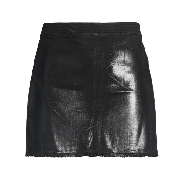 【貨物輸送無料】 リックオウエンス レディース スコート ボトムス Denim skirts Black スカート-ボトムス-レディースファッション