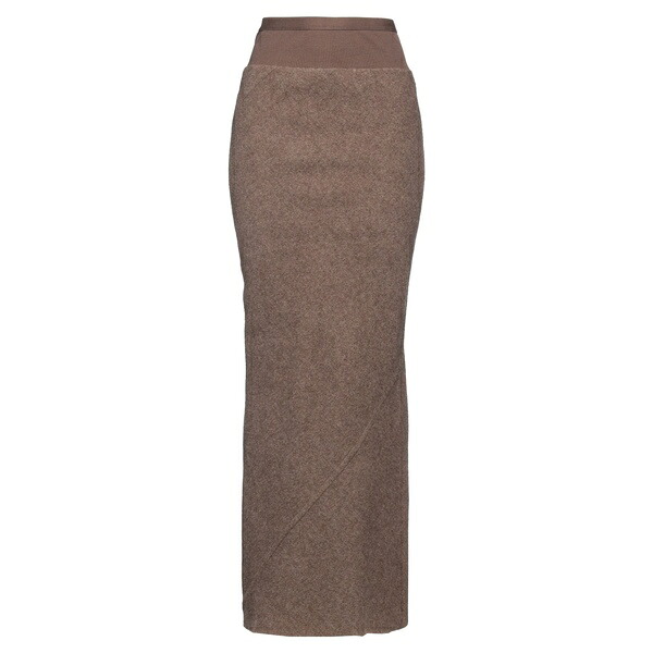 【貨物輸送無料】 リックオウエンス レディース スコート ボトムス Maxi skirts Brown レディースファッション-スカート