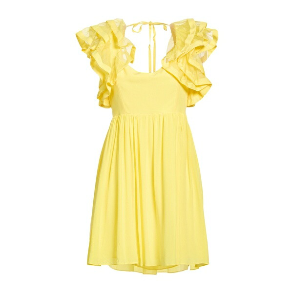 【送料無料】 ガッティノーニ レディース ワンピース トップス Mini dresses Yellow|asty