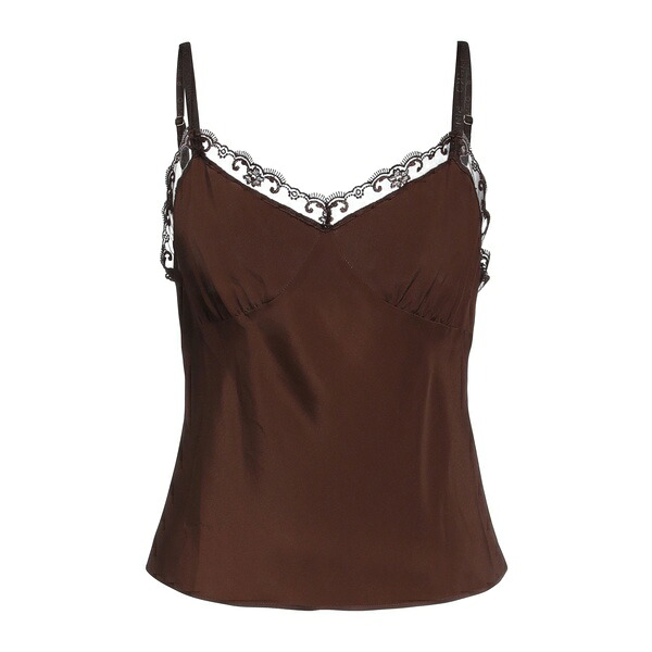 【貨物輸送無料】 ピンコ レディース プルオーバー トップス Tops Brown