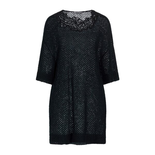 【貨物輸送無料】 エルマンノ シェルヴィーノ レディース 編み物\u0026スウェーター アウター Sweaters Black