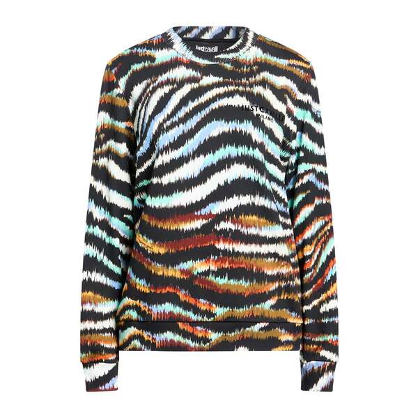 【貨物輸送無料】 ロベルトカヴァリ レディース パーカー・スウェットシャツ アウター Sweatshirts Black