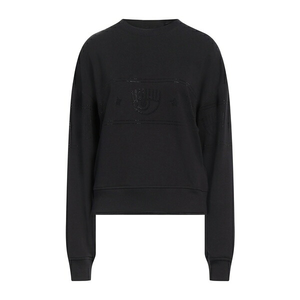 【貨物輸送無料】 シアラフェラーニ レディース パーカー・スウェットシャツ アウター Sweatshirts Black
