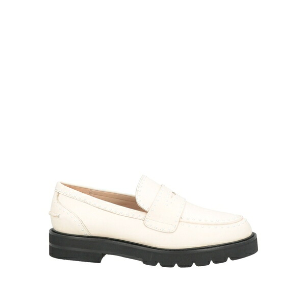 【貨物輸送無料】 スチュアート ワイツマン レディース スリッポン・ローファー シューズ Loafers White