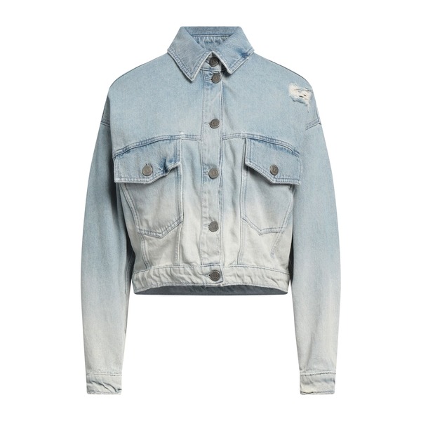 【貨物輸送無料】 ツイン仕掛ける レディース 上衣＆上衣 アウター Denim outerwear Blue