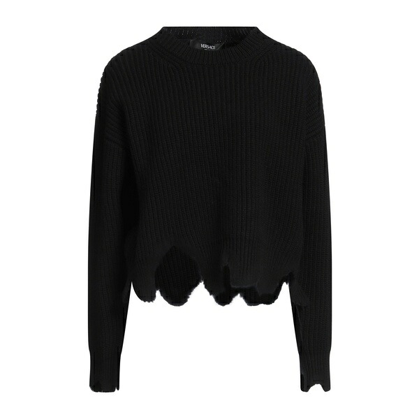 【貨物輸送無料】 ヴェルサーチ レディース 編み物\u0026スウェーター アウター Sweaters Black