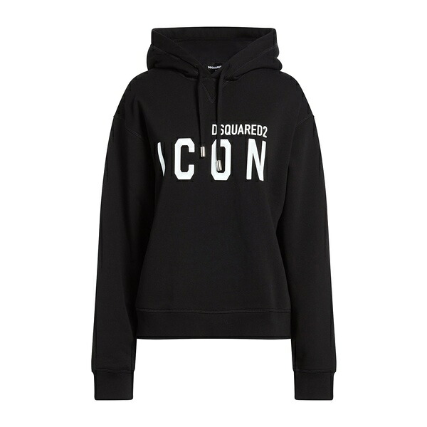 【貨物輸送無料】 ディースクエアード レディース パーカー・スウェットシャツ アウター Sweatshirts Black