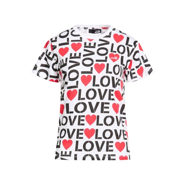 【貨物輸送無料】 モスキーノ レディース プルオーバー トップス T-shirts White