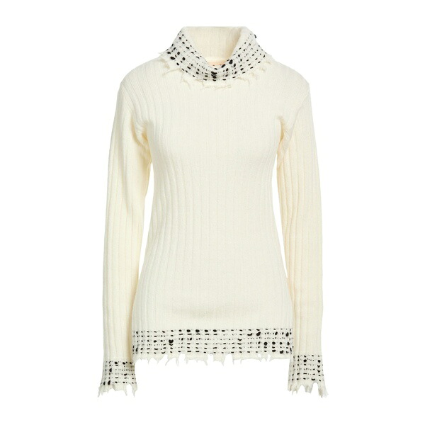 【貨物輸送無料】 マルニ レディース 編み物\u0026スウェーター アウター Turtlenecks White