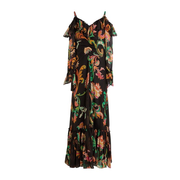 【貨物輸送無料】 エトロ レディース 衣裳 トップス Maxi dresses Brown