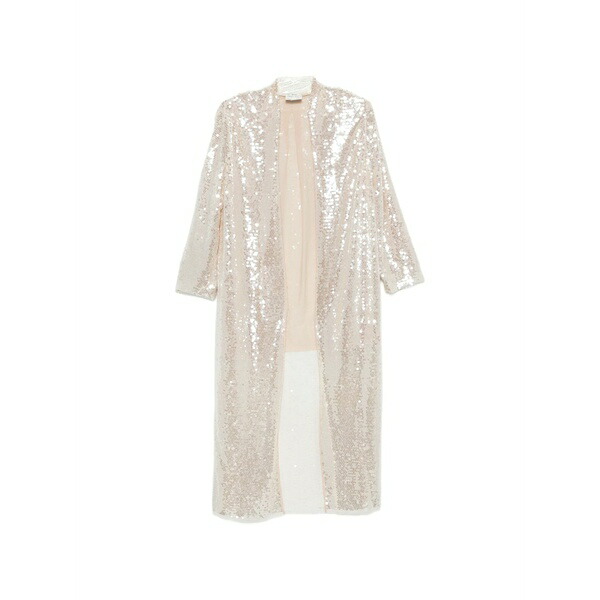 フォルテ フォルテ レディース コート アウター Sequin-embellished coat Neutrals｜asty