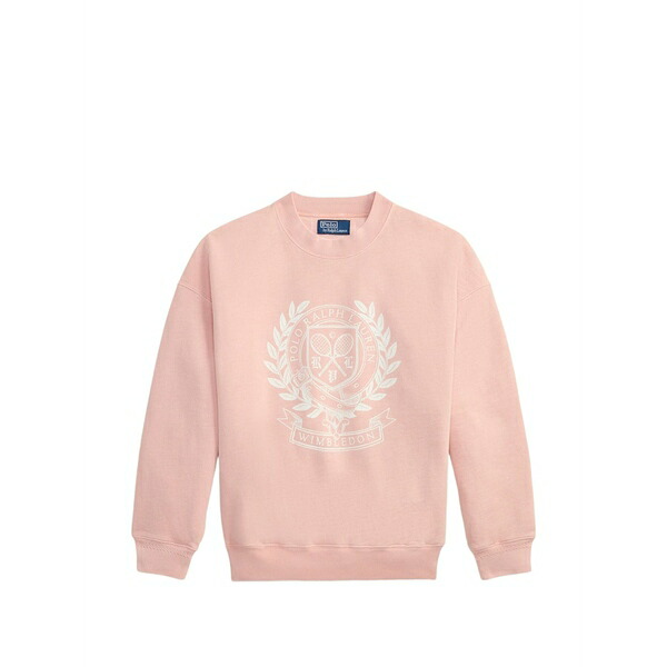 ラルフローレン レディース ニット&セーター アウター Wimbledon crest-embroidered sweatshirt Pink｜asty